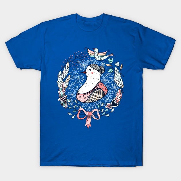 Bird Portrait #2 T-Shirt by annapaff